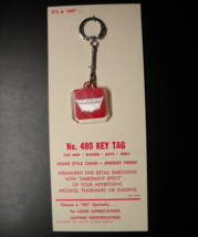 Hit Promotional Products Vintage Metal Key Chain Ford Starliner Jewelry Carded - £9.42 GBP