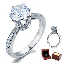 2 Carat Round Cut Diamond Sterling 925 Silver Bridal Wedding Engagement ... - $99.99