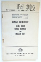 FM 30-7 Dept Army Field Manual Combat Intelligence Dept US Army 1958 - £11.01 GBP