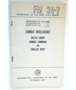 FM 30-7 Dept Army Field Manual Combat Intelligence Dept US Army 1958 - £11.00 GBP