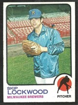 Milwaukee Brewers Skip Lockwood 1973 Topps Baseball Card #308    - £0.59 GBP