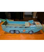 Original Vintage 1950&#39;s Marx Lumar U.S.M.C. Amphibious Duck 6 Wheel Truck - £72.31 GBP