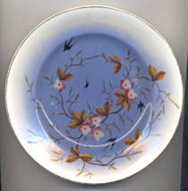 Japanese Antique 19th Or Early 20th Century Hand Painted Floral Porcelain Plate - £15.69 GBP