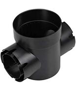 NDS Round Spee-D Catch Basin Drain With 2 Outlets, 6 in., Black - $34.61 CAD