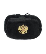 Authentic Russian Military KGB Ushanka Hat W/ Imperial Eagle Badge Included - $31.63 - $34.60