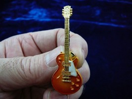 (M-305) Orange Sunburst Gibson Repro &#39;59 Les Paul Guitar Tack Pin Brooch 1959 - £21.49 GBP