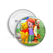 Winnie Pooh &amp; Friends BUTTON Pin Pinback Buttons Badge Gift  - $2.99