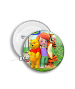 Winnie Pooh &amp; Friends BUTTON Pin Pinback Buttons Badge Gift  - €2,58 EUR