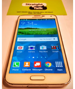 Unlocked White Straight Talk Phone Samsung Galaxy S5 16GB 4G LTE Verizon Towers - $164.99
