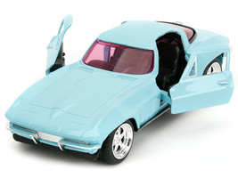 1966 Chevrolet Corvette Light Blue with Pink Tinted Windows &quot;Pink Slips&quot; Seri... - £17.79 GBP