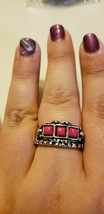 Paparazzi Ring (One Size Fits Most) (New) Color Me Epressed! Pink Ring - $4.95