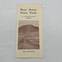 Vintage Bear Butte State Park Sturgis South Dakota Travel Brochure - $19.25