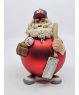 Dept 56 Slugger Santa Noel Glass Christmas Ornament Baseball w/ Original... - £25.16 GBP