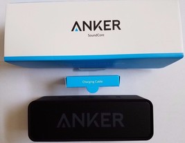 Anker SoundCore Bluetooth Speaker Black 24-Hour Playtime 66Ft Range, Microphone - £34.31 GBP
