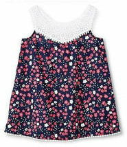 NWT Circo Toddler Girls 4th of July Red White Blue Floral Cover Up Dress 4T - £7.12 GBP