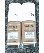 COVERGIRL TruBlend Liquid Foundation D1 Creamy Beige (2pack) New! - $285.40 MXN