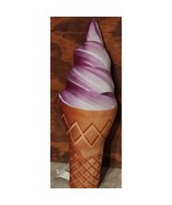 Ice Cream Plush Toy Factory Berry Purple Swirl Cone 10 Inch See Pictures - $7.20