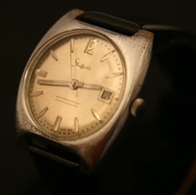 Sheffield manual wind Swiss men&#39;s military calendar wristwatch, running well! - £58.97 GBP