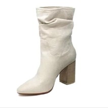 Winter New Fashion Women Suede Thick Heel Pointed Middle Tube Women&#39;s Boots Leis - £28.52 GBP