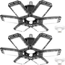 Two-Piece Set Of 180-Watt Deformable 18000-Lumen Led Garage Lights With Six - $42.95