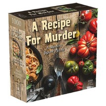 Recipe for Murder 1000 Piece Mystery Jigsaw Puzzle 23 x 29" Read Assemble Solve - $24.74