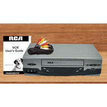 RCA VR637HF Video Cassette Recorder VCR VHS Player, Cable Cords, &amp; Manua... - $48.99