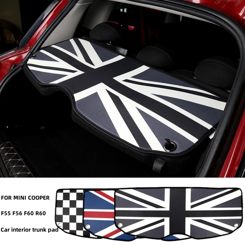  trunk mat superfiber leather car trunk protection pad for mini coopers f55 f56 f60 r60 thumb200