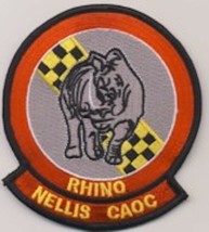4&quot; Air Force Nellis Caoc Rhino Combined Air Operations Embroidered Jacket Patch - £27.88 GBP