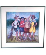 Dixie Rogerson Signed Numbered THURSDAY GOLF 65/1500 Art Print Framed Ma... - £51.43 GBP