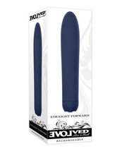 Evolved Straight Forward Vibrator - Blue - $78.99