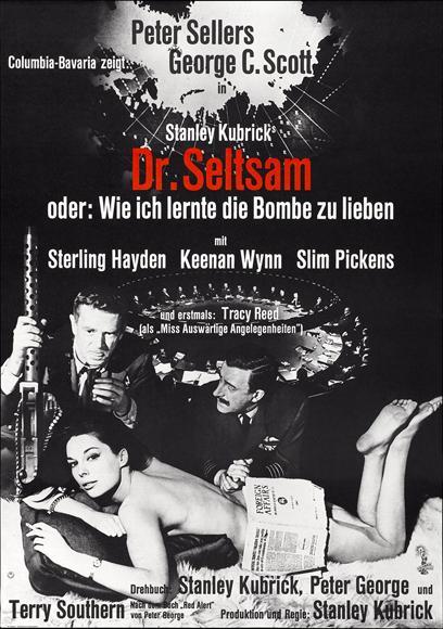 Dr. Strangelove Movie Poster 27x40 inches German Peter Sellers Stanley Kubrick  - £28.41 GBP