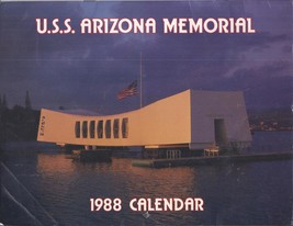U.S.S. Arizona Memorial 1988 Calendar &amp; Tour Bbrochure - £12.05 GBP