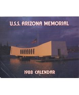 U.S.S. ARIZONA MEMORIAL 1988 CALENDAR &amp; TOUR BBROCHURE - £11.72 GBP
