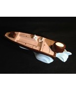 Mid-Century MCM Speedboat AshTray Cigar Boat Racing Ceramic Pottery Toba... - £14.16 GBP