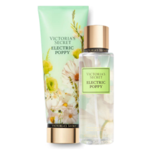 Victoria&#39;s Secret Electric Poppy Fragrance Lotion + Fragrance Mist Duo Set - £31.81 GBP