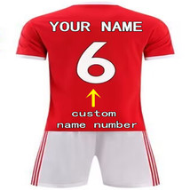 Custom Soccer Man United Jersey suit for Men Kids Any Name Number 2122 Youth red - $49.55