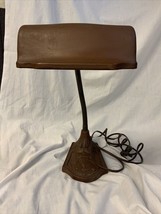 Antique **Art Deco** Brown Goose Neck Desk Lamp *** Tested - £29.84 GBP