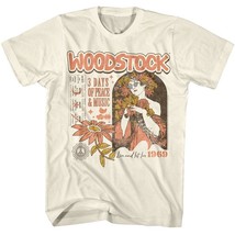 Woodstock Hippie Flower Girl Men&#39;s T Shirt - £31.07 GBP+