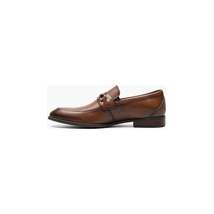 Stacy Adams Kaylor Moc Toe Bit Slip On Leather Dress Shoes Cognac 25572-221 image 6