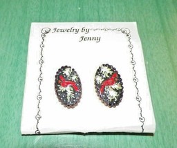 Jewelry by Jenny - Pierced Earrings - CARDINALS w/Surgical Steel Posts -... - £10.38 GBP