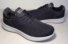 Skechers Size 10.5 M DELSON Black Lace Sneakers New Men&#39;s Shoes - £86.25 GBP
