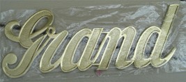 BRAND NEW IN PACKAGE 10 Pack Gummed, Foil Embossed GRAND Decals, BRAND NEW - $3.95