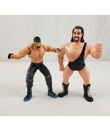 (2) 90&#39;s WCW Wrestling Action Figures Hollywood Hulk Hogan &amp; The Giant B... - £10.93 GBP