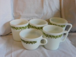 5 ea Pyrex Corelle Spring Blossom/Crazy Daisy Coffee Mugs Cups - $4.99