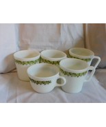 5 ea Pyrex Corelle Spring Blossom/Crazy Daisy Coffee Mugs Cups - £3.98 GBP