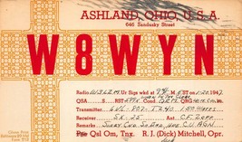 Ashland-Cleveland-Columbus-Norwood-Ohio ~ Lot De 4 1940-50 QSL Cartes Postales - £7.64 GBP