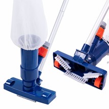 Upgraded Swimming Pool Spa Jet Vacuum Cleaner With Brush &amp; 56&quot; Pole,For Above Gr - £30.25 GBP