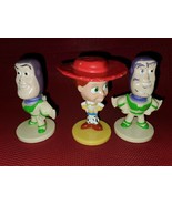 Lot of 3 DISNEY Pixar Bobble Head Figurines KELLOGGs TOY STORY Jessie &amp; ... - £3.73 GBP