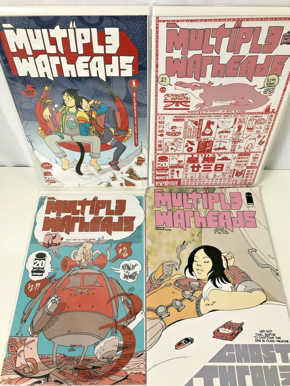 4 Multiple Warheads Comic Book Run Lot 1-3 Ghost Throne Graphic Novel F ... - $22.76