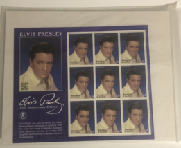 Elvis Presley Collectible Stamps Vintage Antigua &amp;Barbuda - £5.51 GBP